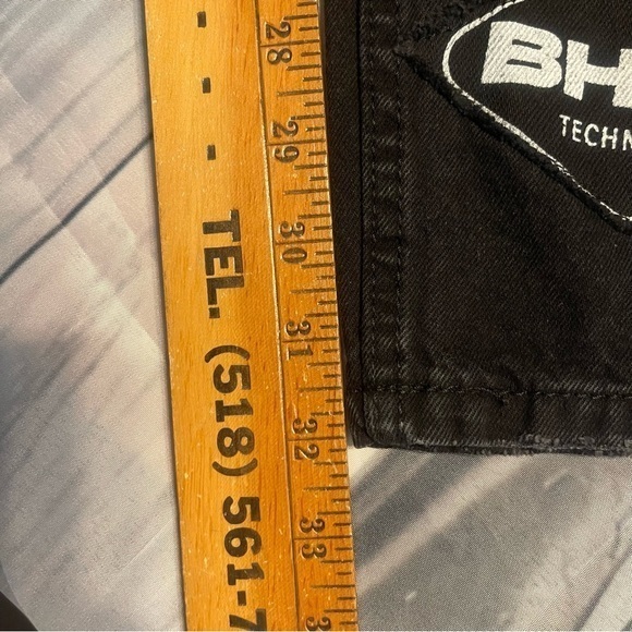 MAN Boohoo Man Distressed Patch Black Denim Jeans Size 32 NEW / NWOT - Picture 10 of 11